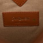 Smooth Calfskin Canvas Y Small Bucket Bag White Camel