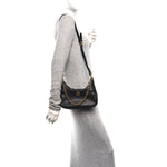 Goatskin Small Aphrodite Shoulder Bag Black
