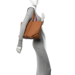 Taurillon Duo Cabas MM Tote Camel Flame