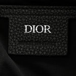 Grained Calfskin Oblique Saddle Messenger Black