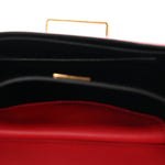 City Calfskin Saffiano Cahier Bag Fuoco Black