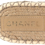 Denim CC Espadrille Mules 38  White Black