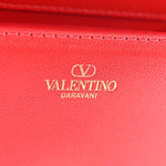 Calfskin Enamel Vlogo Small Loco Shoulder Bag Rouge Pur