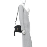 Calfskin Matelasse Monogram Lou Camera Bag Black