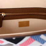 Canvas Ricamo Vitello King FF Multicolor Embroidered Baguette Grezzo Multicolor Gianduia