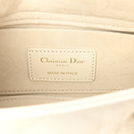 Lambskin Cannage Small Lady D-Joy Latte