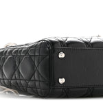 Lambskin Cannage Mini Lady Dior Black