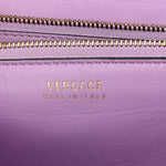 Grained Calfskin La Medusa Flap Shoulder Bag Taupe