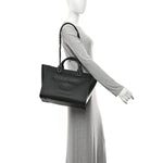 Caviar Small Studded Deauville Tote Black