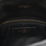 Lambskin Quilted Toy Loulou Puffer Monogram Chain Satchel Black