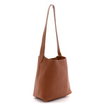 Grained Calfskin Low Key Hobo PM Cognac