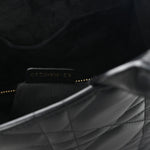 Calfskin Macro Cannage Medium Book Tote Black