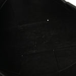 Grained Calfskin Maxi Intrecciato Medium Arco Tote Black