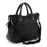 Chevre Gold Metallic Edge Hardware Velo Black