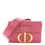 Smooth Calfskin 30 Montaigne Box Bag Pink