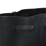 Soft Grained Calfskin Small Belt Cabas Phantom Black