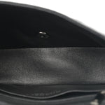 Iridescent Caviar Quilted Mini Rectangular Flap Black