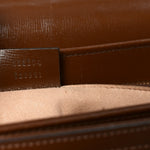 GG Supreme Monogram Horsebit 1955 Shoulder Bag Beige Brown Sugar