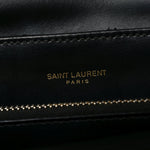 Calfskin Y Quilted Monogram Medium Loulou Chain Satchel Black