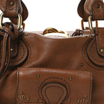 Calfskin Paddington Front Pocket Tote Muscade