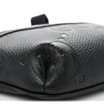 Piuma Calfskin Jumbo GG Embossed Small Belt Bag Black
