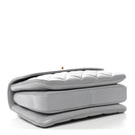 Lambskin Quilted Small Trendy CC Flap Dual Handle Bag Grey