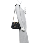 Lambskin Quilted Medium Chanel 19 Flap Black