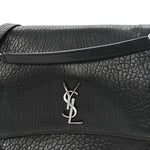 Grained Lambskin Monogram Large Niki Chain Satchel Black
