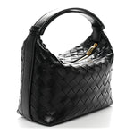 Calfskin Nappa Intrecciato Mini Wallace Black