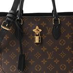 Monogram Flower Tote Black