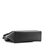 Coated Canvas Calfskin Vintage Check Medium Note Crossbody Bag Black