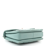 Lambskin Quilted Small Trendy CC Flap Dual Handle Bag Light Blue