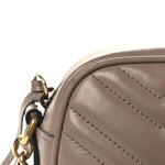 Calfskin Matelasse Small GG Marmont Chain Shoulder Bag Porcelain Rose