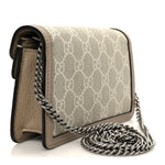 GG Supreme Monogram Textured Dollar Calfskin Super Mini Dionysus Shoulder Bag Beige Mystic White Oatmeal
