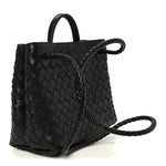 Nappa Intrecciato Small Andiamo Shoulder Bag Black