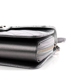 Metallic Lambskin Large Like A Wallet Flap Silver