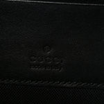 GG Supreme Monogram Calfskin Web Medium Messenger Bag Black Grey