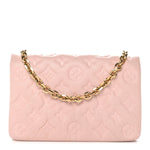 Lambskin Embossed Monogram Pochette Coussin Rose