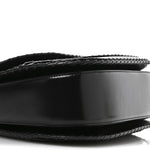 Pony Hair New Bamboo Medium Top Handle Bag Black