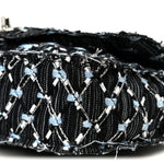 Denim Woven Medium Flap Light Blue