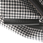 Wool Vitello King Houndstooth FF Embroidered Baguette Grigio Anthracite