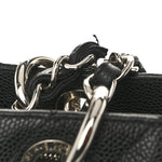 Caviar Quilted Grand Shopping Tote GST Black