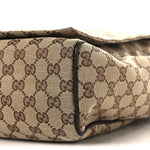 GG Monogram Medium Flap Messenger Bag Beige Dark Brown