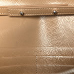 Grain De Poudre Matelasse Chevron Monogram Chain Wallet Taupe