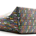 Zucca Spalmati Patent Zucchino Screen Print Medium Roll Tote Tobacco Multicolor Black