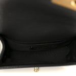 Caviar Quilted Small Boy Flap Black