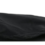 Nylon Flat Messenger Bag Black