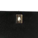 Caviar Quilted Mini Coco Handle Flap Black
