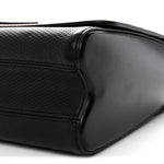Calfskin Trompe L'oeil Twist Shoulder Bag MM Black Brown