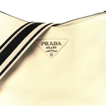 Vitello Daino Soft Hobo Messenger Bag White